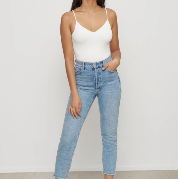 DYNAMITE Sienna Cropped Tank Top - olive/brown, S - Picture 5 of 5